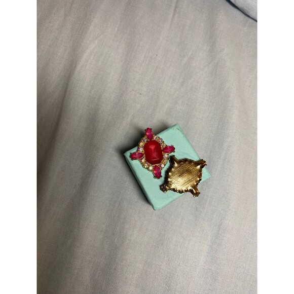 Vintage Joann Rivers Pink Tourmaline Earrings NWOT - Picture 7 of 12